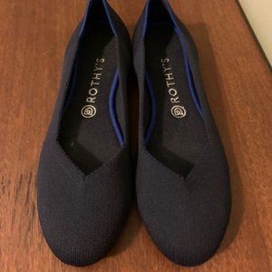 Rothy Maritime Navy round toe flats 9.5
